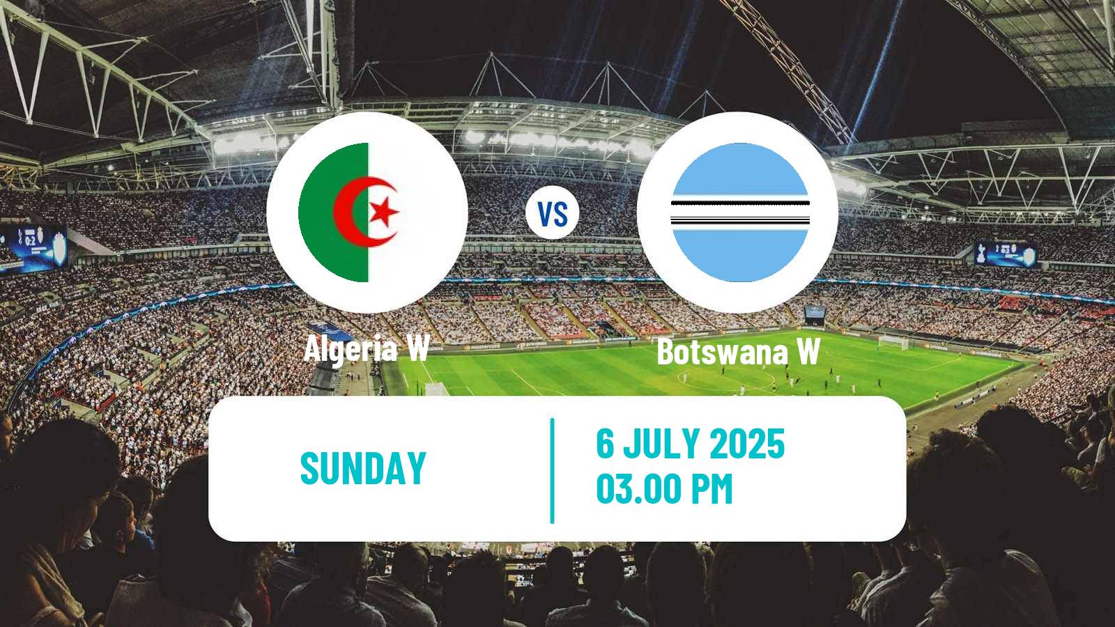 Soccer Africa Cup of Nations Women Algeria W - Botswana W