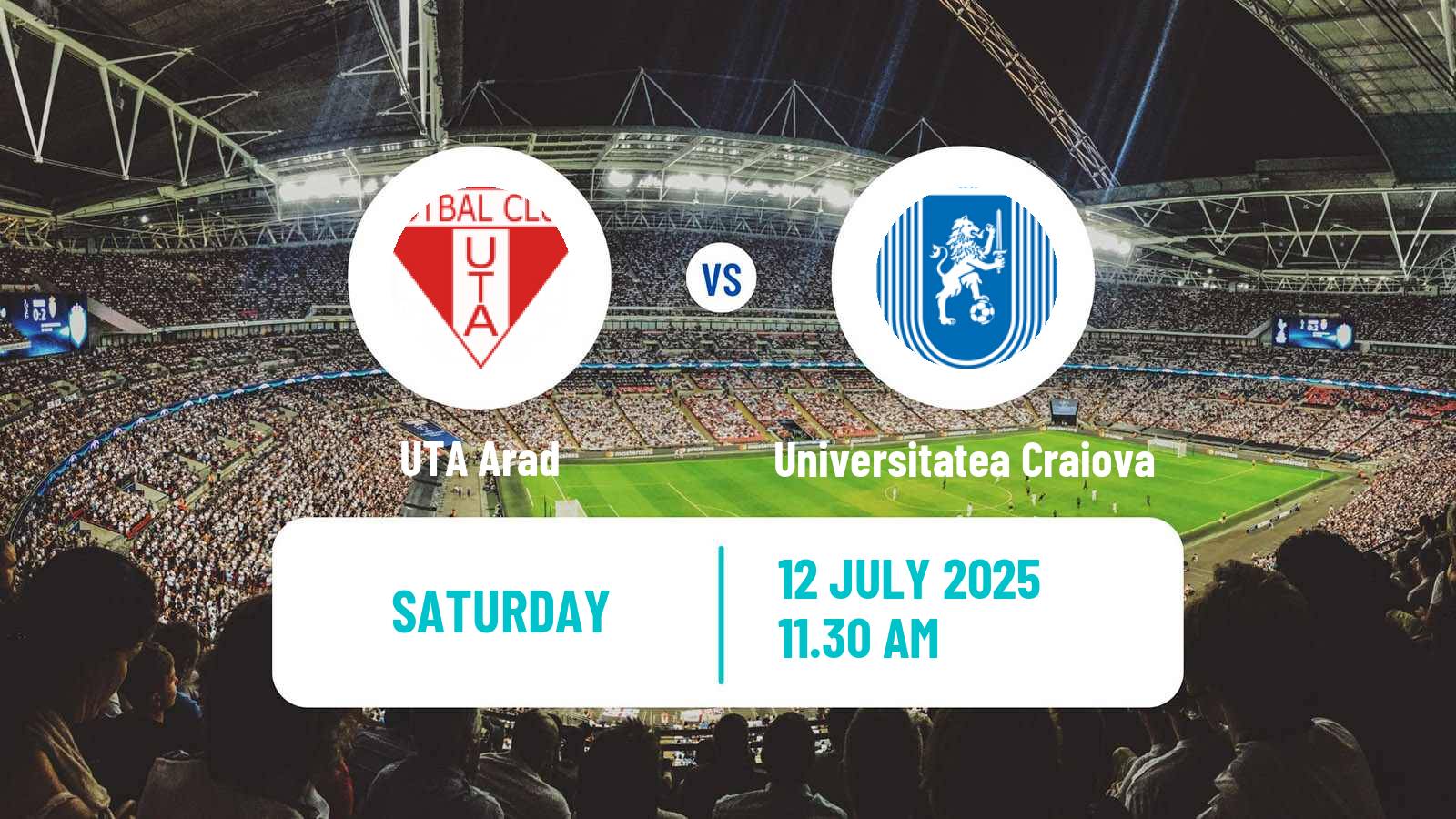Soccer Romanian Liga 1 UTA Arad - Universitatea Craiova