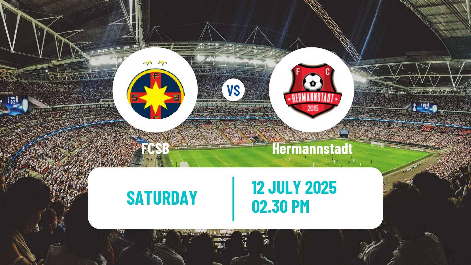 Soccer Romanian Liga 1 FCSB - Hermannstadt