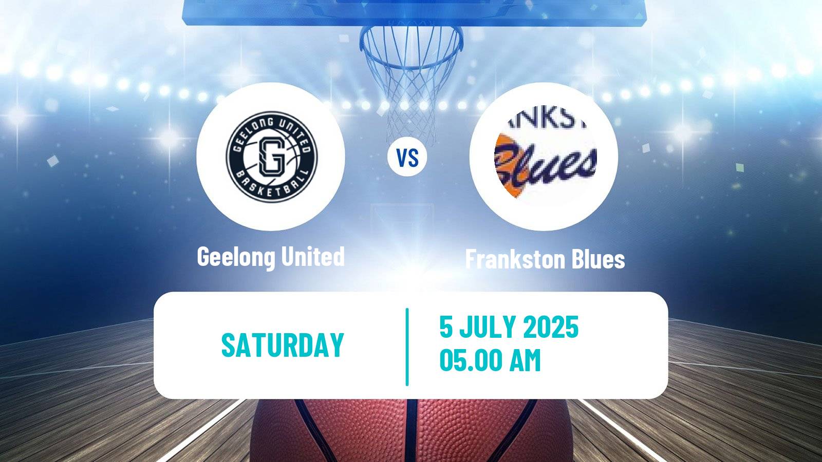 Basketball Australian NBL1 South Geelong United - Frankston Blues