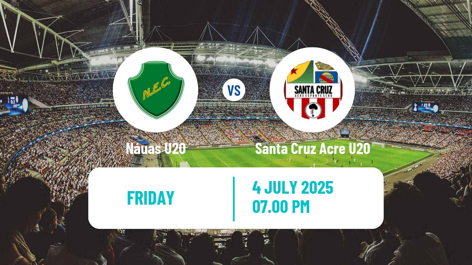 Soccer Brazilian Acreano U20 Náuas U20 - Santa Cruz Acre U20