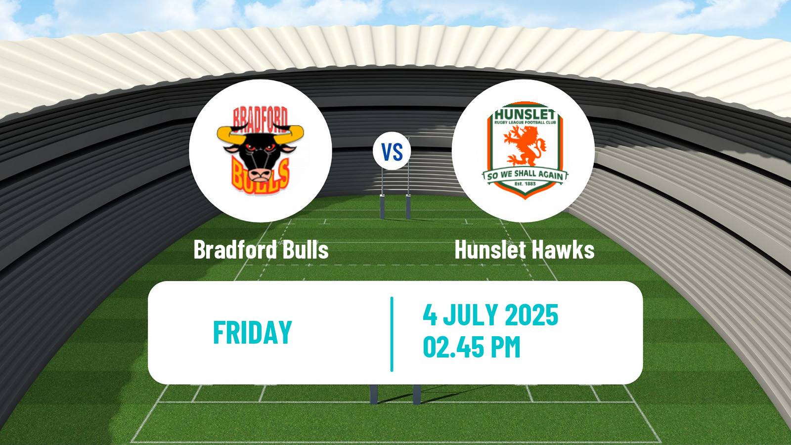 Rugby league English Championship Rugby League Bradford Bulls - Hunslet Hawks