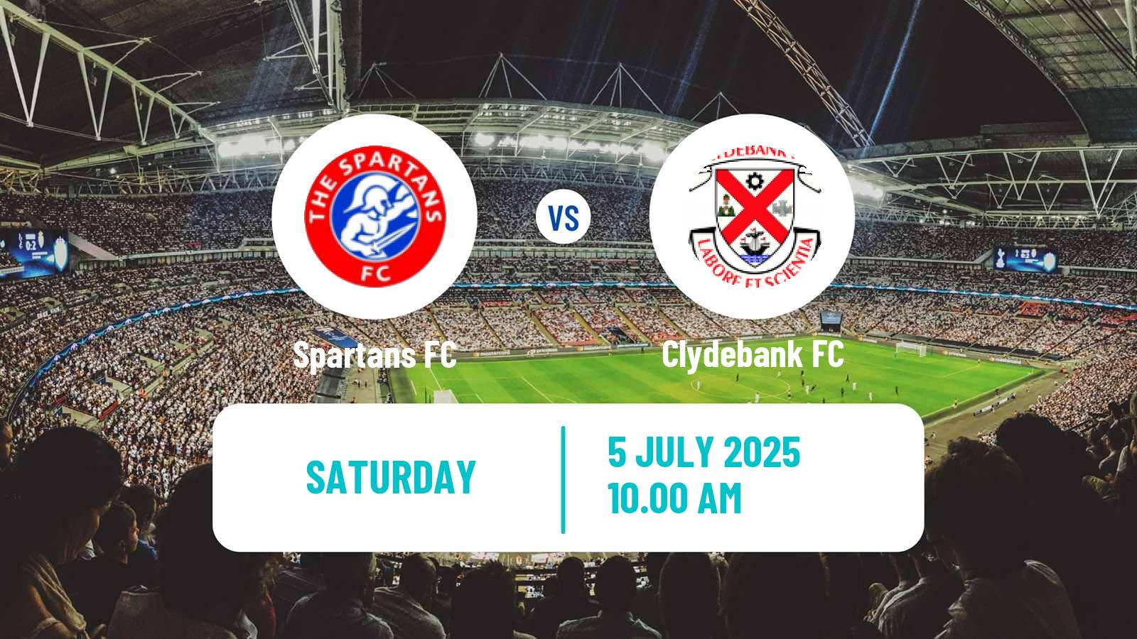 Soccer Club Friendly Spartans - Clydebank