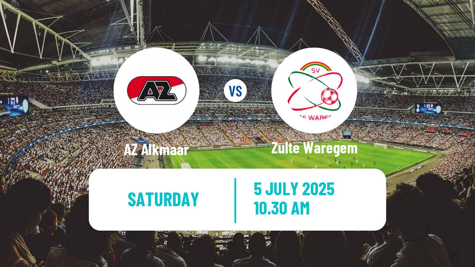 Soccer Club Friendly AZ Alkmaar - Zulte Waregem