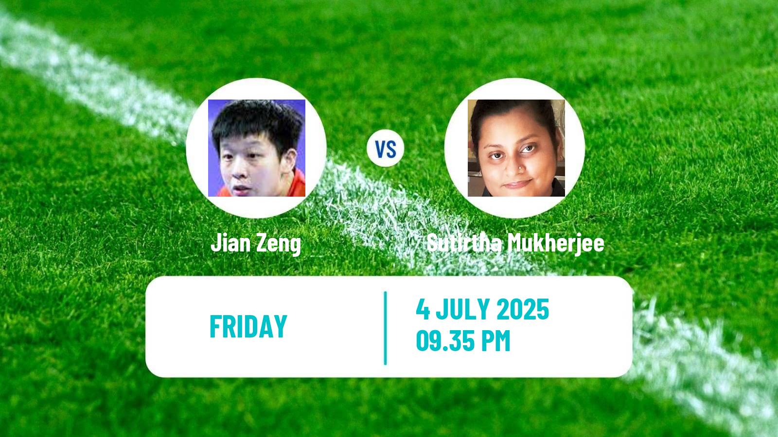 Table tennis United States Smash Women Jian Zeng - Sutirtha Mukherjee