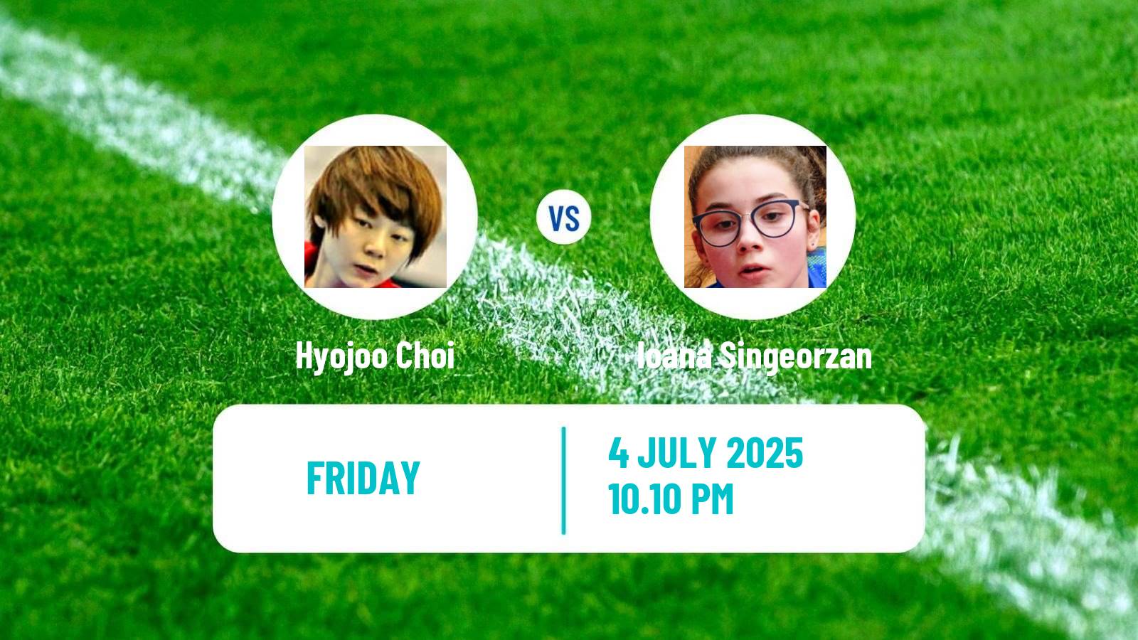 Table tennis United States Smash Women Hyojoo Choi - Ioana Singeorzan