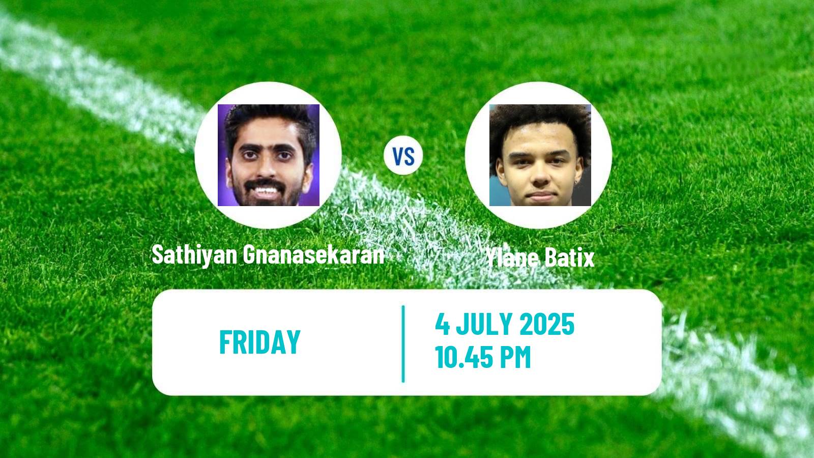 Table tennis United States Smash Men Sathiyan Gnanasekaran - Ylane Batix