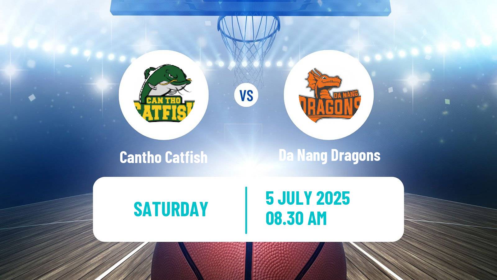 Basketball Vietnamese VBA Cantho Catfish - Da Nang Dragons