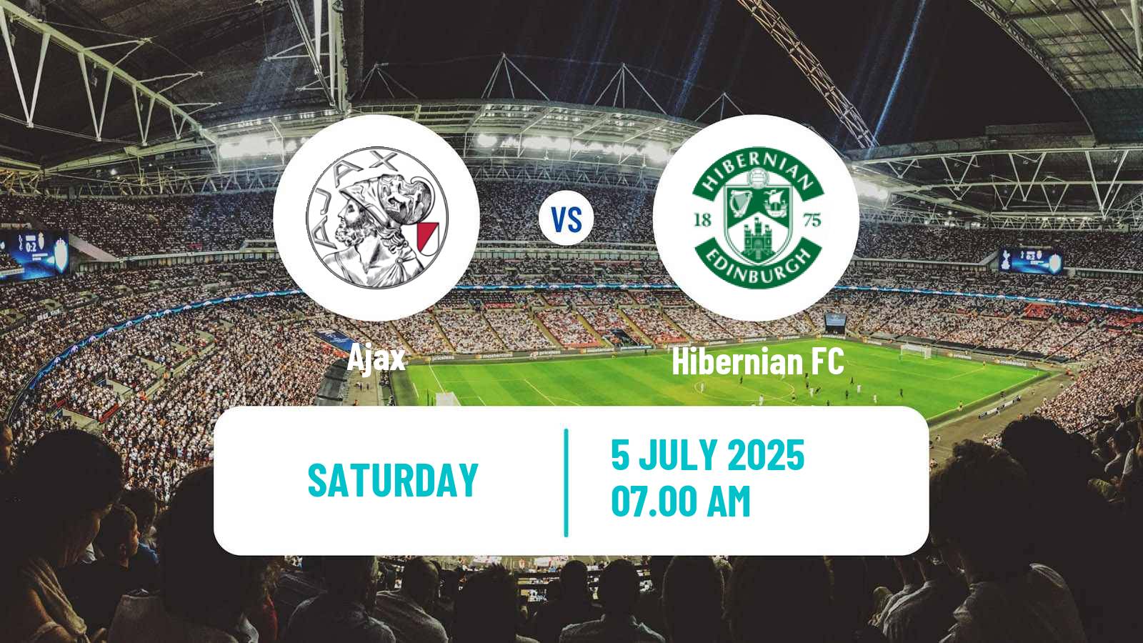 Soccer Club Friendly Ajax - Hibernian