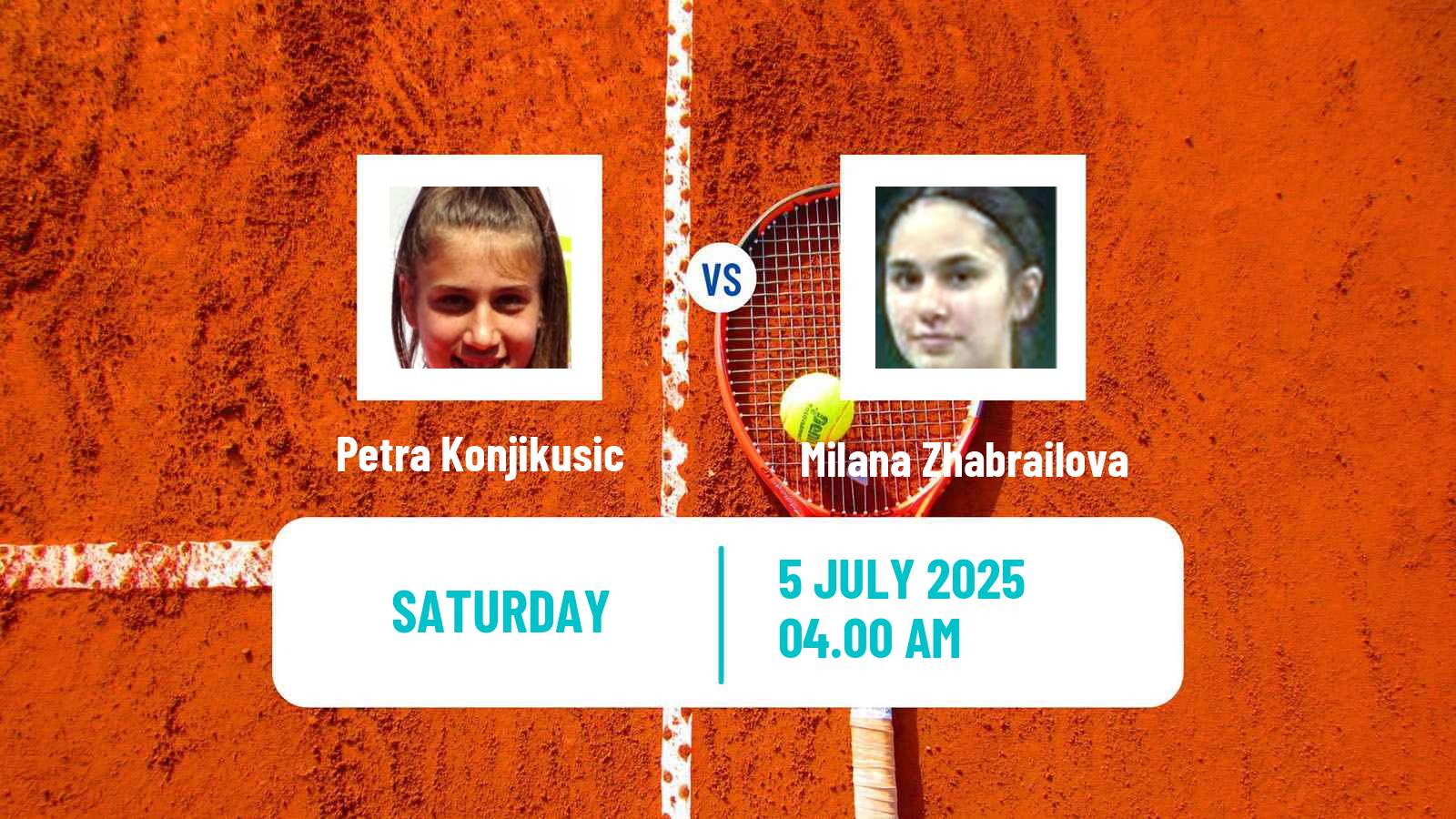 Tennis ITF W15 Kursumlijska Banja 9 Women Petra Konjikusic - Milana Zhabrailova