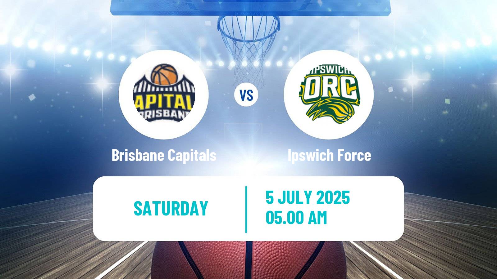 Basketball Australian NBL1 North Brisbane Capitals - Ipswich Force