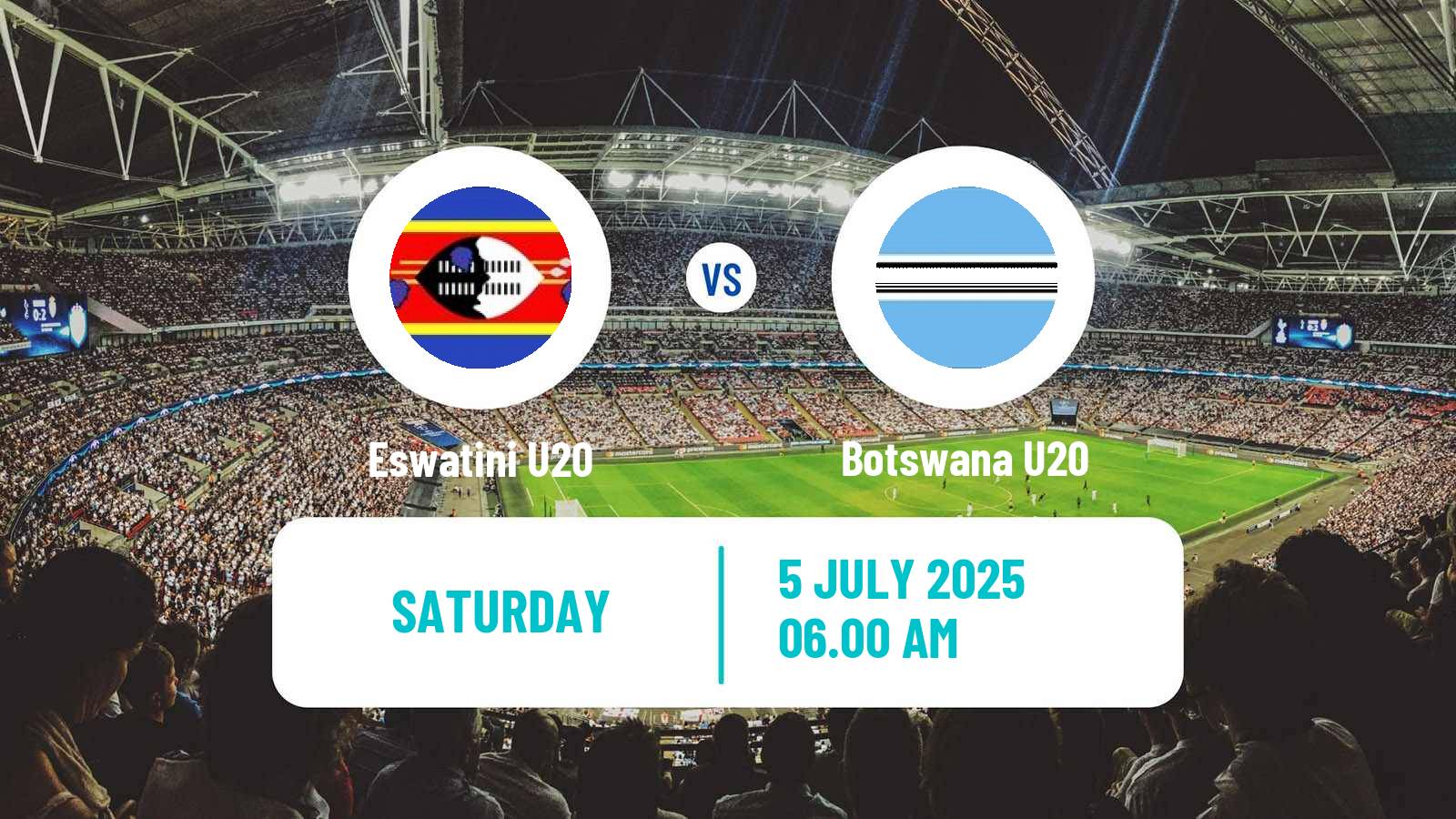 Soccer COSAFA Championship U20 Eswatini U20 - Botswana U20