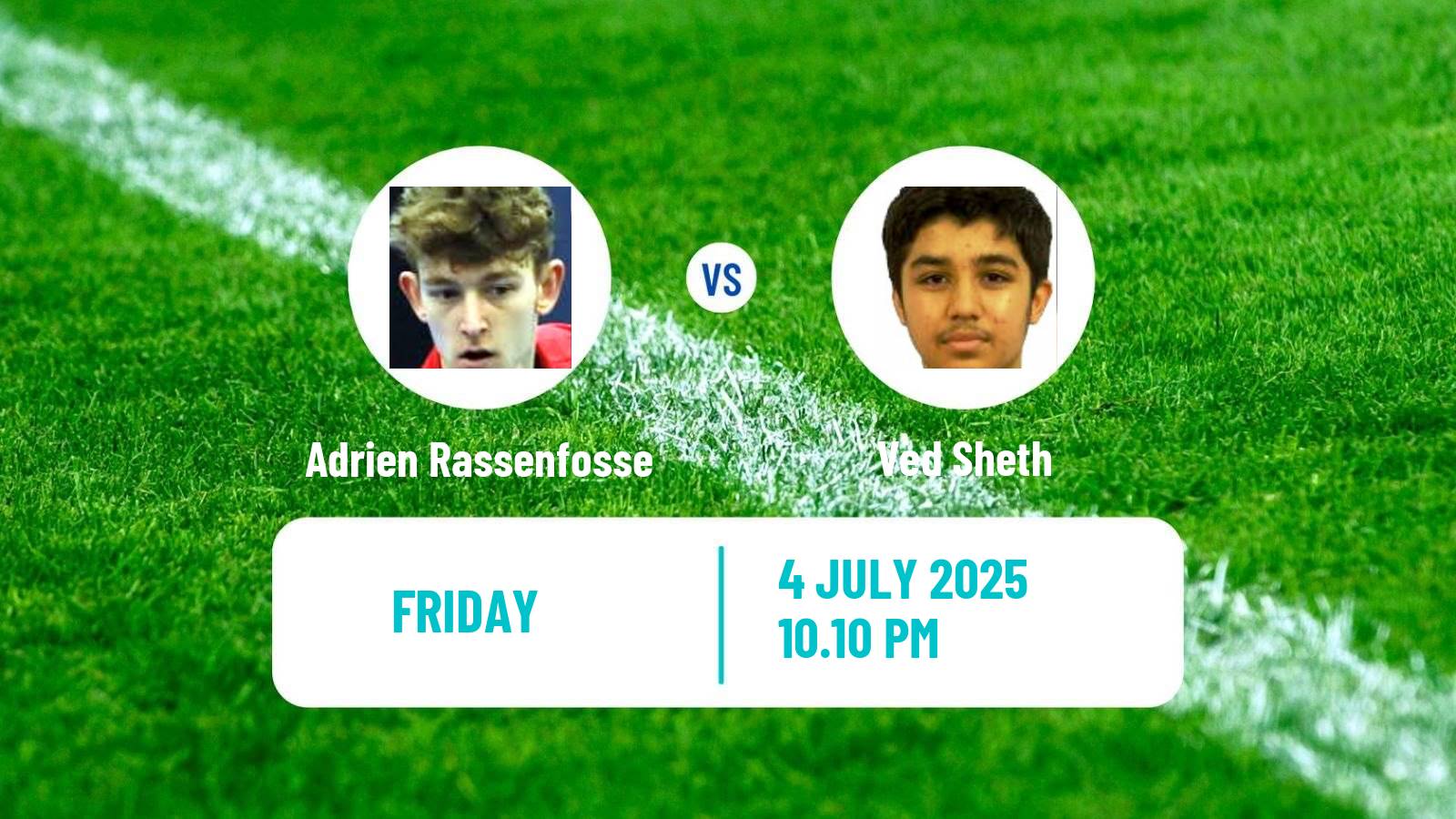 Table tennis United States Smash Men Adrien Rassenfosse - Ved Sheth