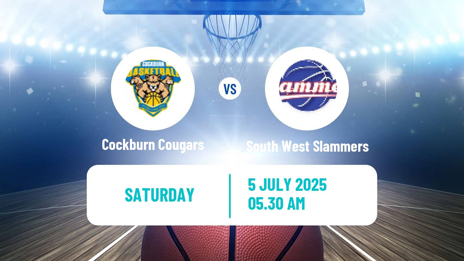 Basketball Australian NBL1 West Women Cockburn Cougars - South West Slammers