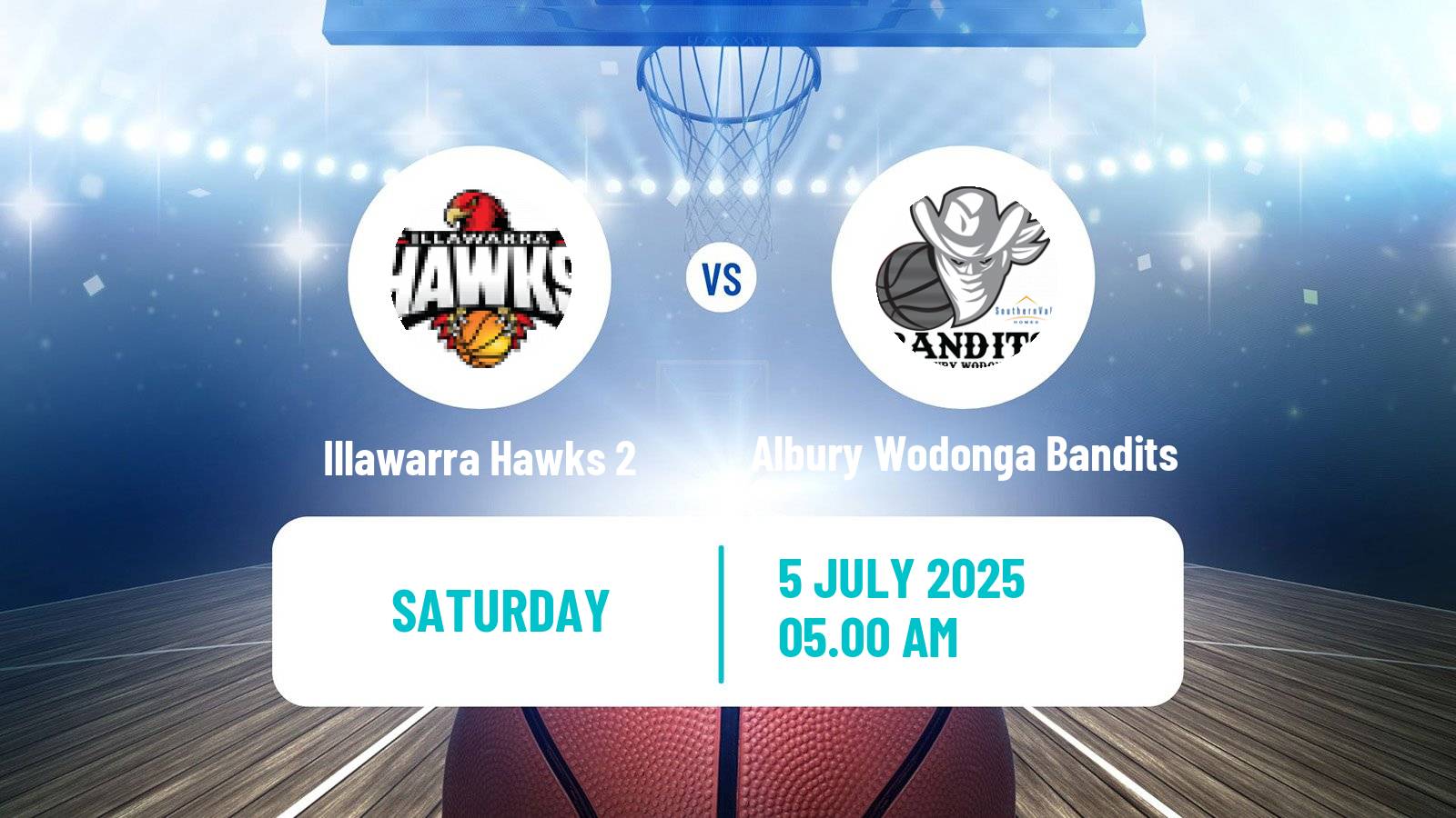 Basketball Australian NBL1 East Illawarra Hawks 2 - Albury Wodonga Bandits
