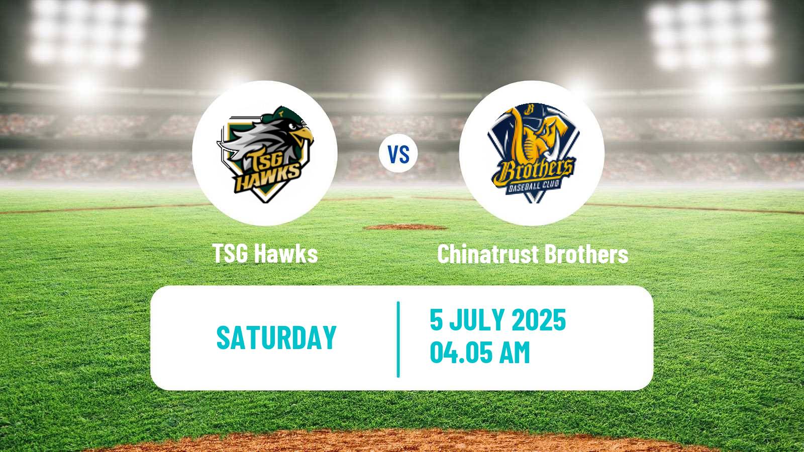 Baseball Taiwan CPBL TSG Hawks - Chinatrust Brothers