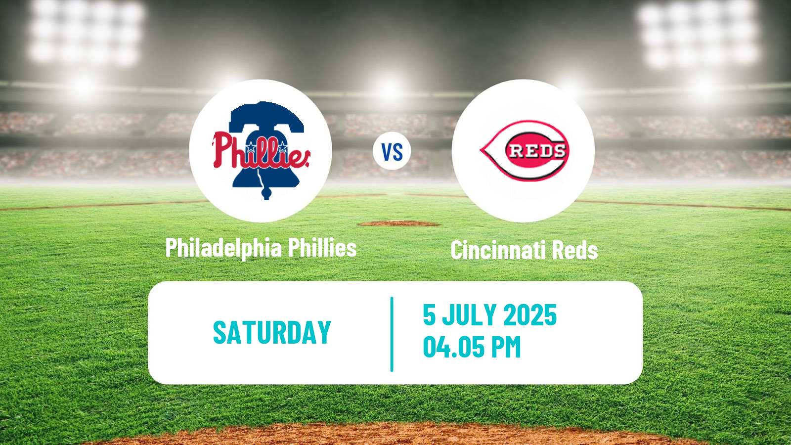 Baseball MLB Philadelphia Phillies - Cincinnati Reds