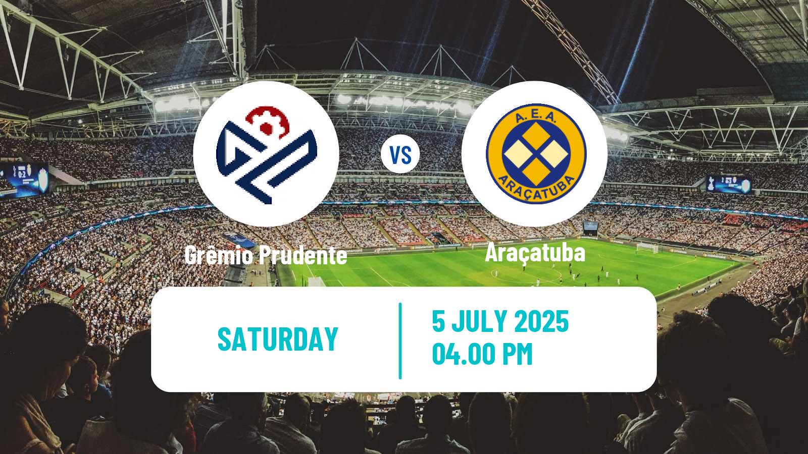Soccer Brazilian Copa Paulista Grêmio Prudente - Araçatuba