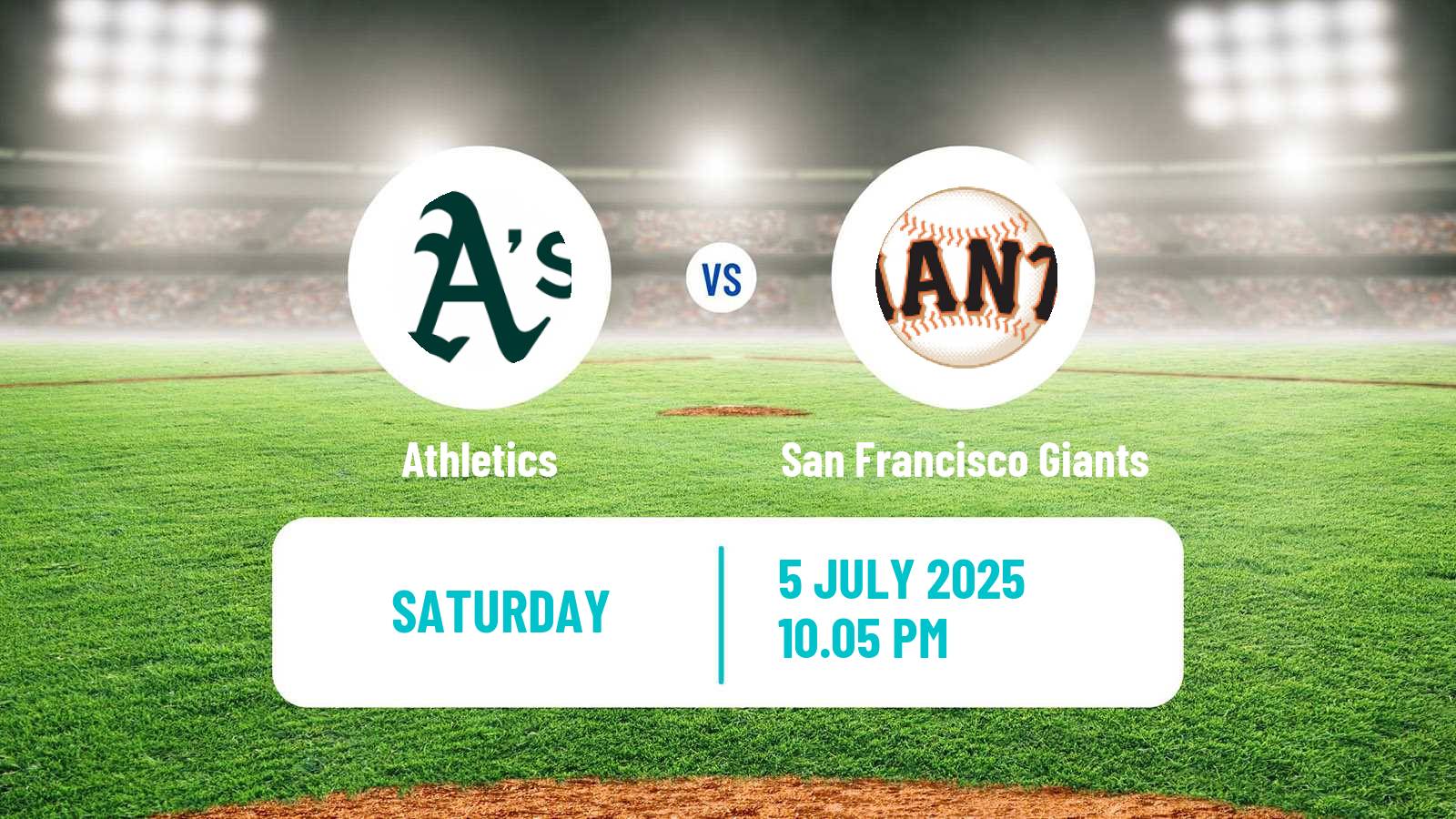 Baseball MLB Athletics - San Francisco Giants