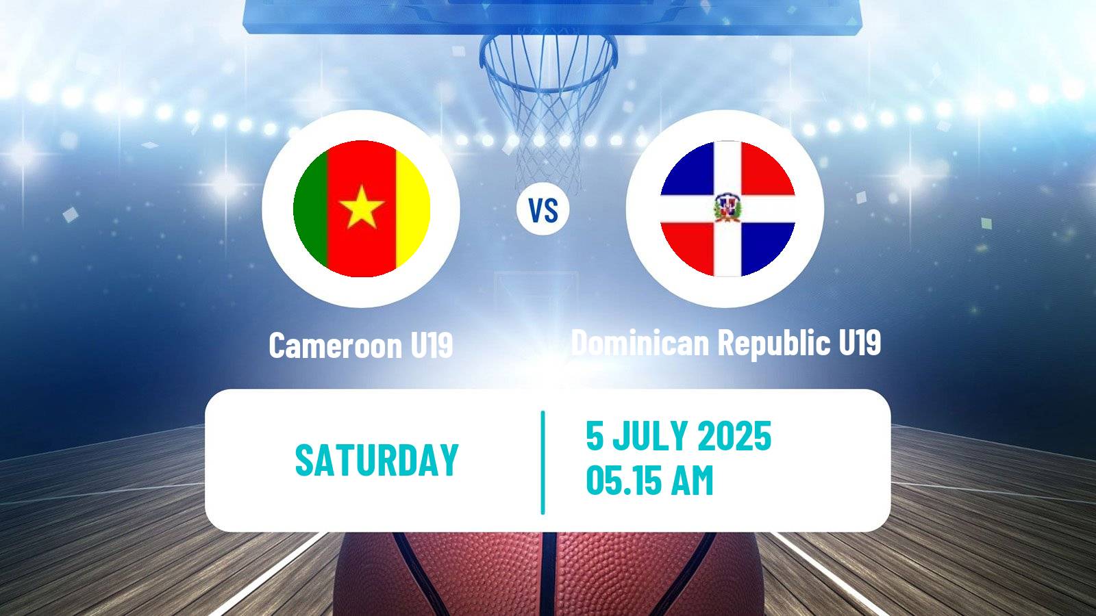 Basketball World Championship U19 Basketball Cameroon U19 - Dominican Republic U19
