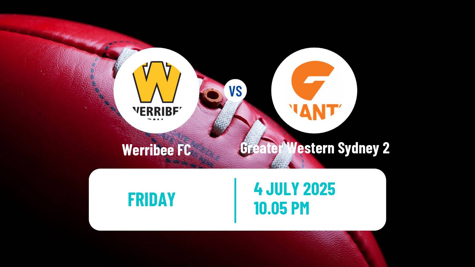 Aussie rules VFL Werribee - Greater Western Sydney 2