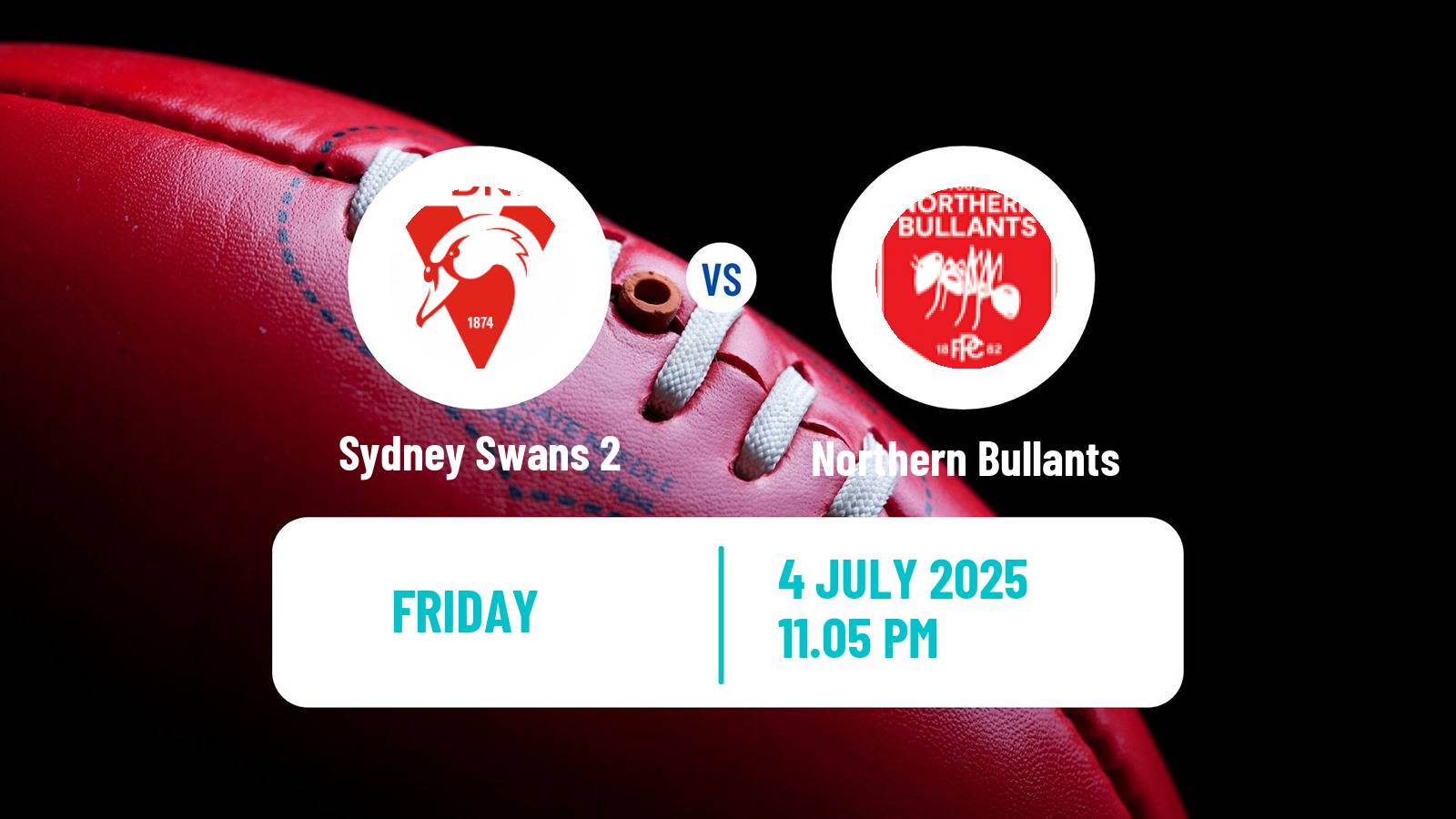 Aussie rules VFL Sydney Swans 2 - Northern Bullants