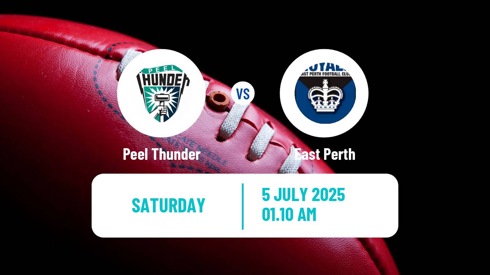 Aussie rules WAFL Peel Thunder - East Perth