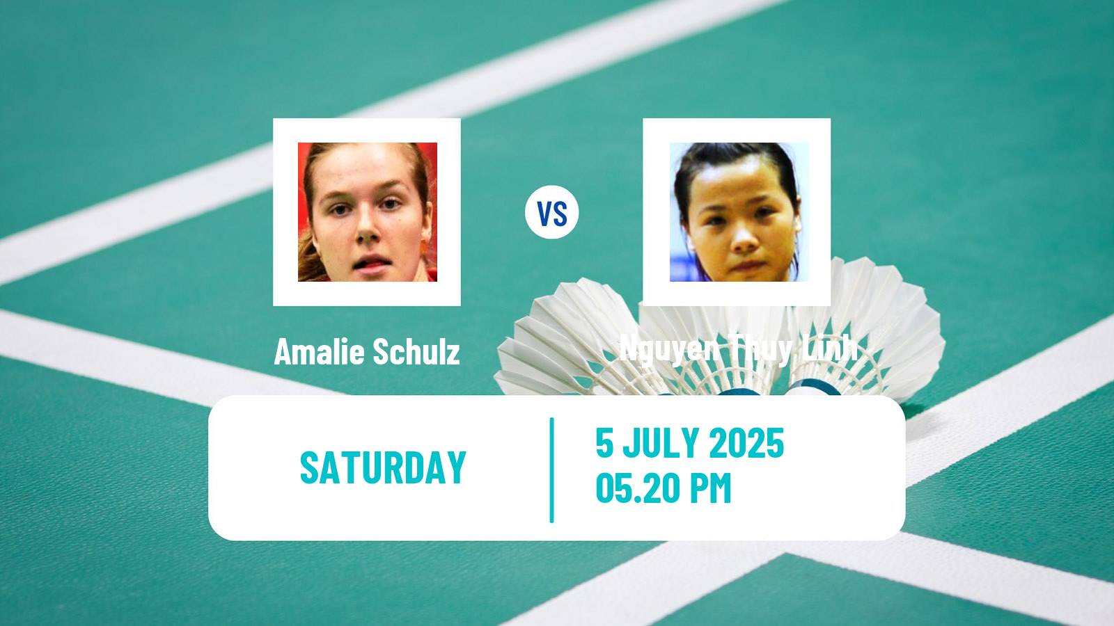 Badminton BWF World Tour Canada Open Women Amalie Schulz - Nguyen Thuy Linh