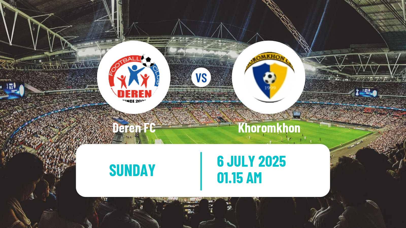 Soccer Mongolian Premier League Deren - Khoromkhon