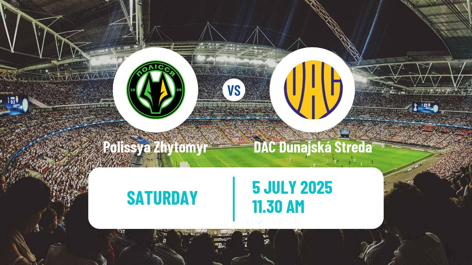 Soccer Club Friendly Polissya Zhytomyr - DAC Dunajská Streda