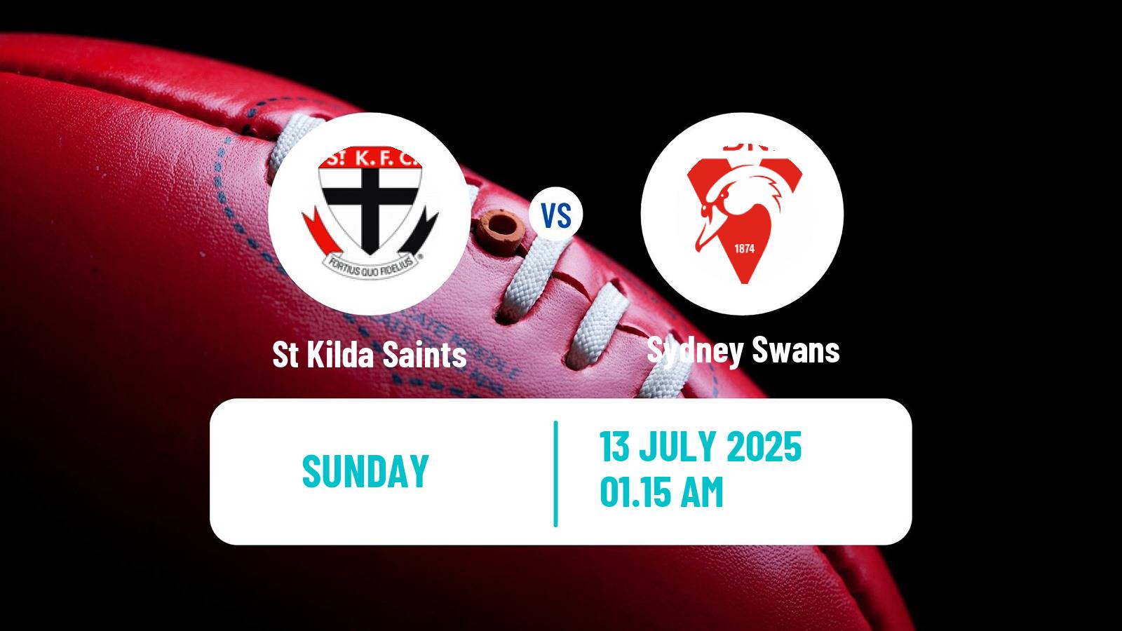 Aussie rules AFL St Kilda Saints - Sydney Swans