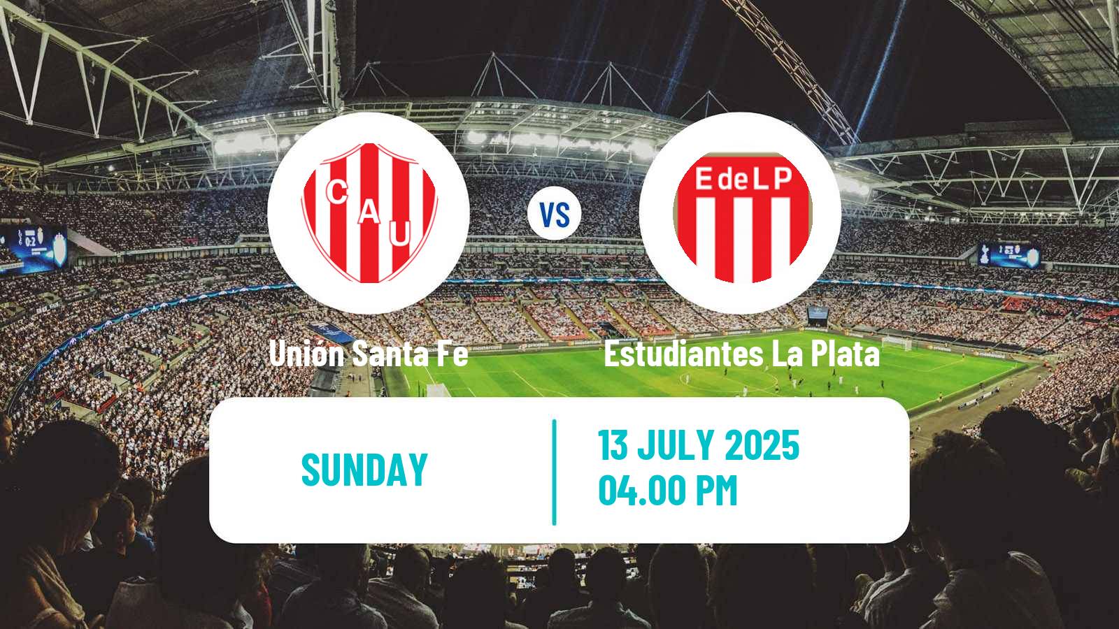 Soccer Argentinian Liga Profesional Unión Santa Fe - Estudiantes La Plata
