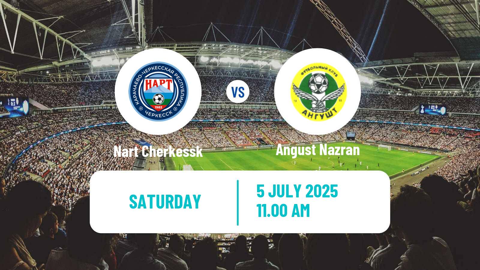Soccer FNL 2 Division B Group 1 Nart Cherkessk - Angust Nazran