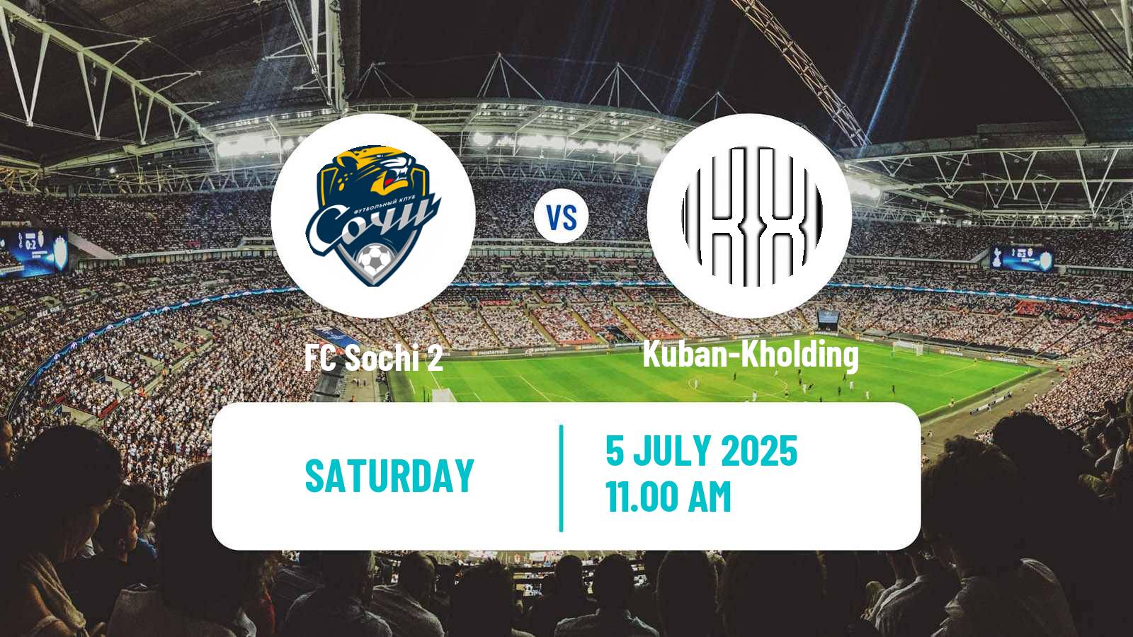 Soccer FNL 2 Division B Group 1 Sochi 2 - Kuban-Kholding
