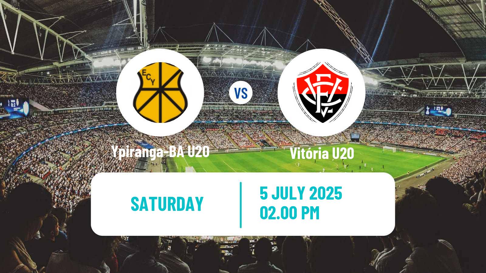 Soccer Brazilian Baiano U20 Ypiranga-BA U20 - Vitória U20