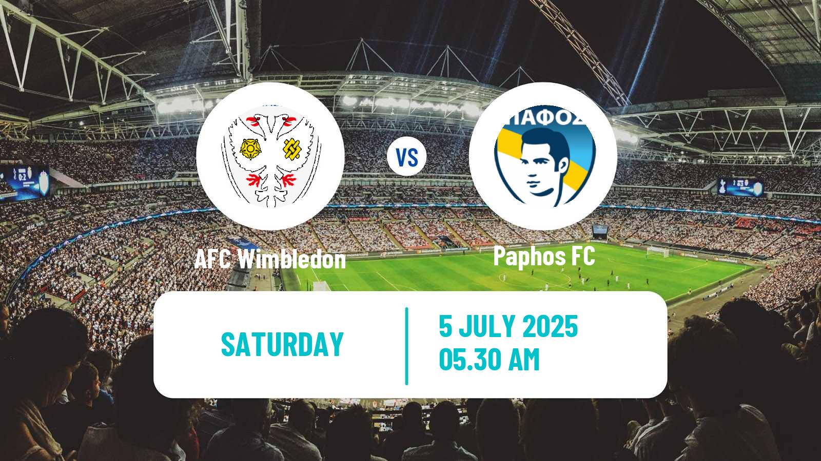 Soccer Club Friendly AFC Wimbledon - Paphos