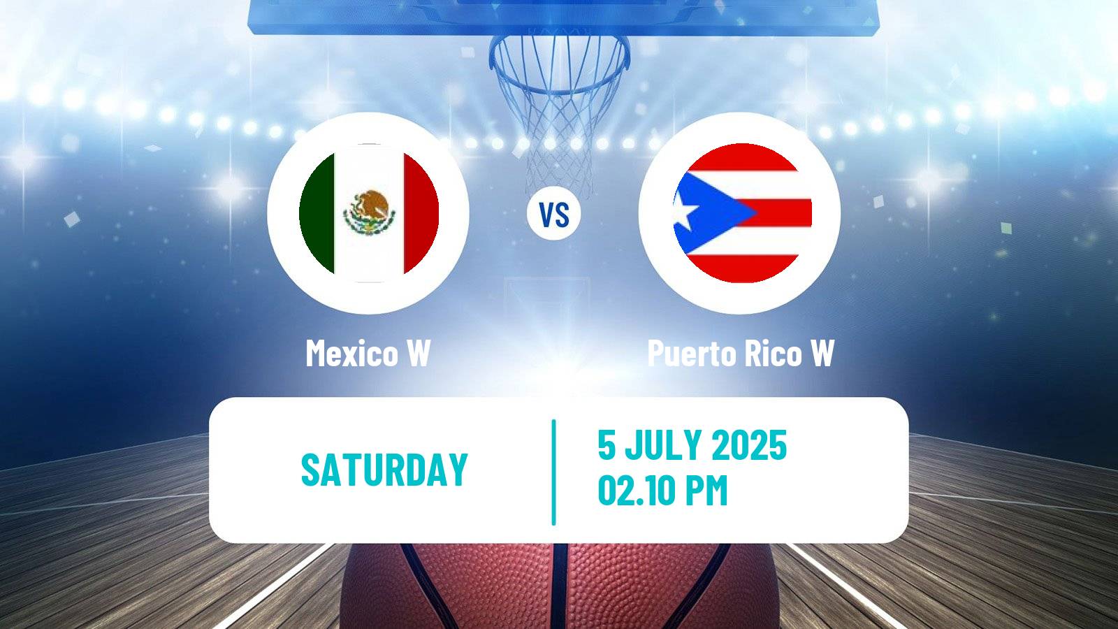 Basketball AmeriCup Basketball Women Mexico W - Puerto Rico W