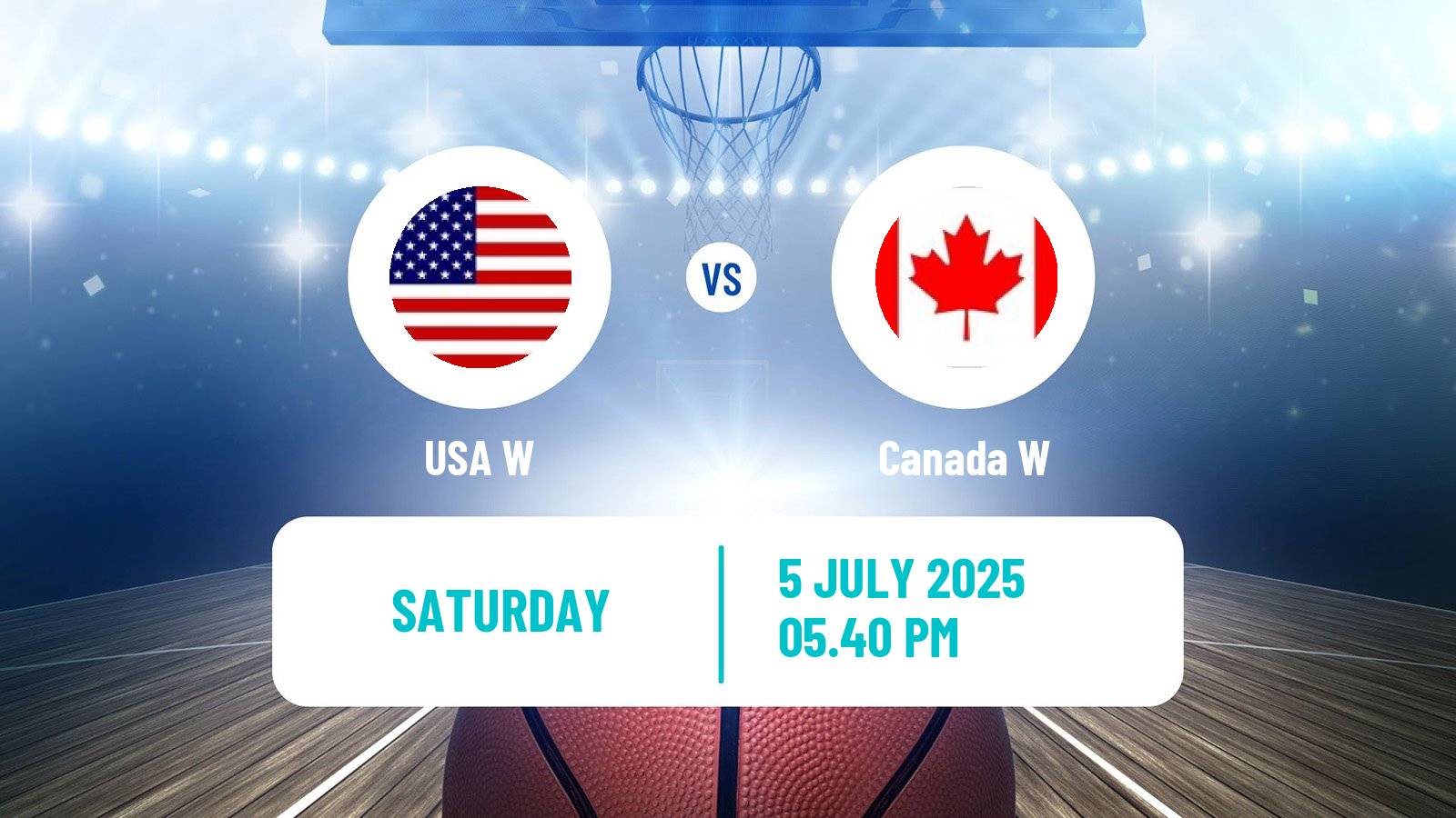 Basketball AmeriCup Basketball Women USA W - Canada W