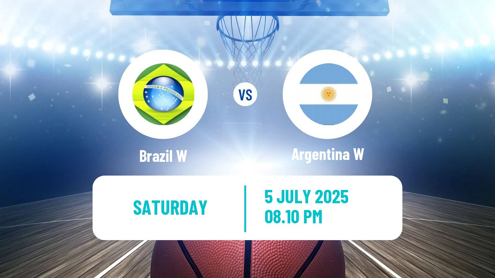 Basketball AmeriCup Basketball Women Brazil W - Argentina W