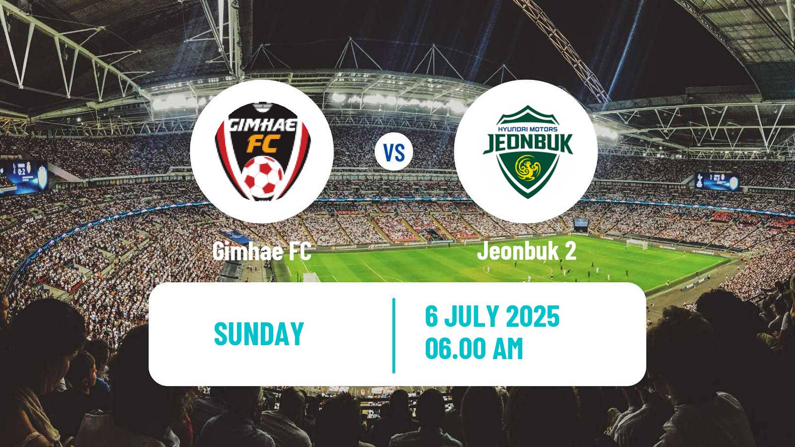 Soccer South Korean K3 League Gimhae - Jeonbuk 2