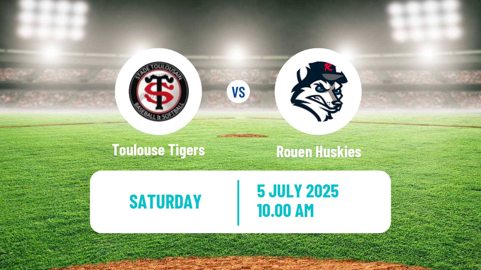 Baseball French Division 1 Baseball Toulouse Tigers - Rouen Huskies