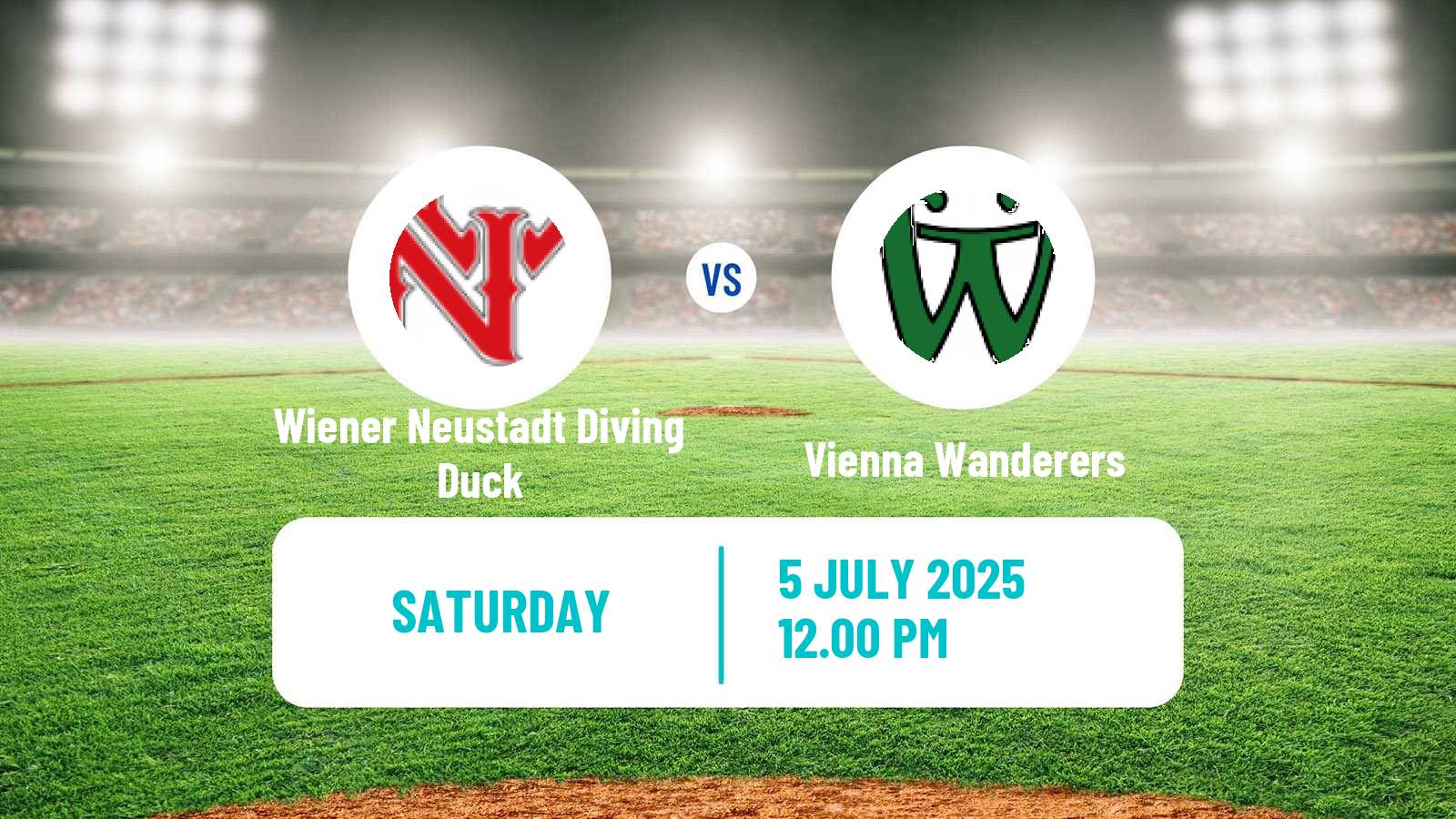 Baseball Austrian Bundesliga Baseball Wiener Neustadt Diving Duck - Vienna Wanderers