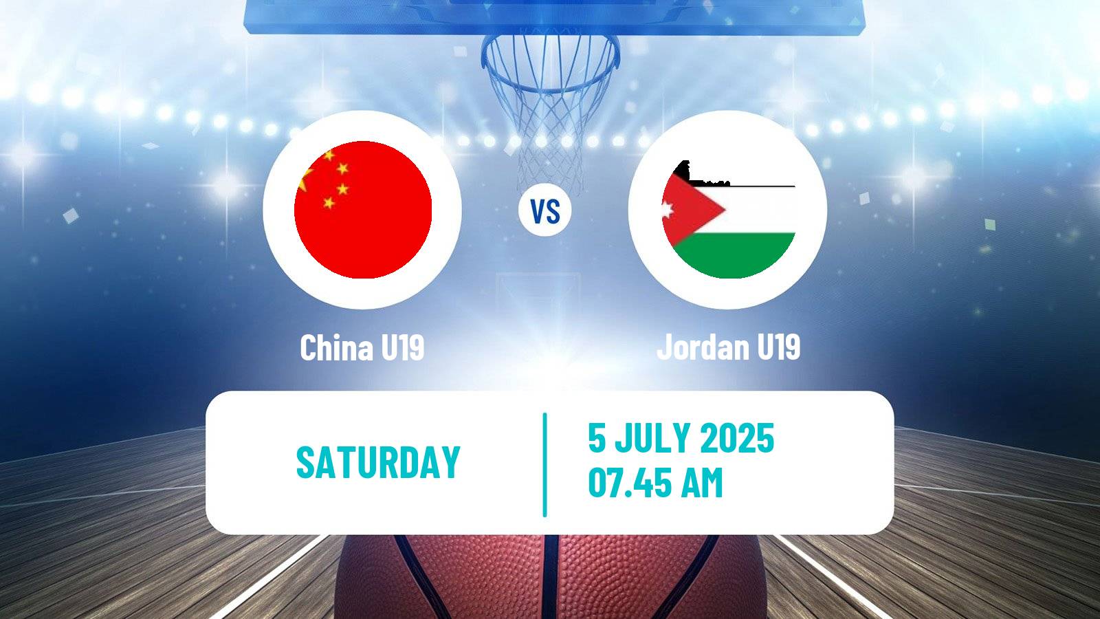 Basketball World Championship U19 Basketball China U19 - Jordan U19
