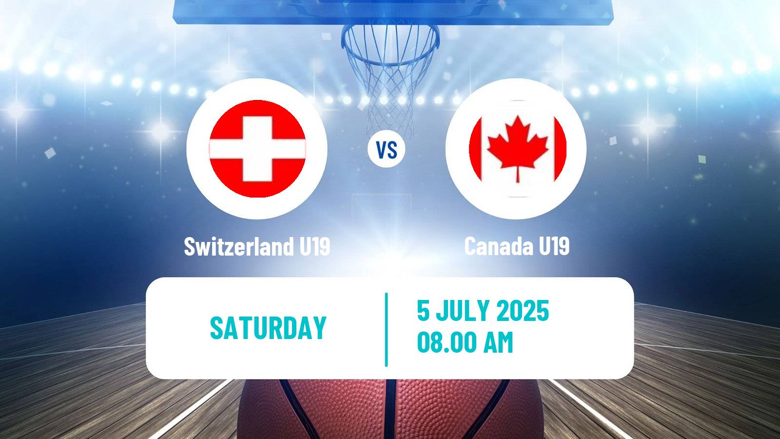 Basketball World Championship U19 Basketball Switzerland U19 - Canada U19