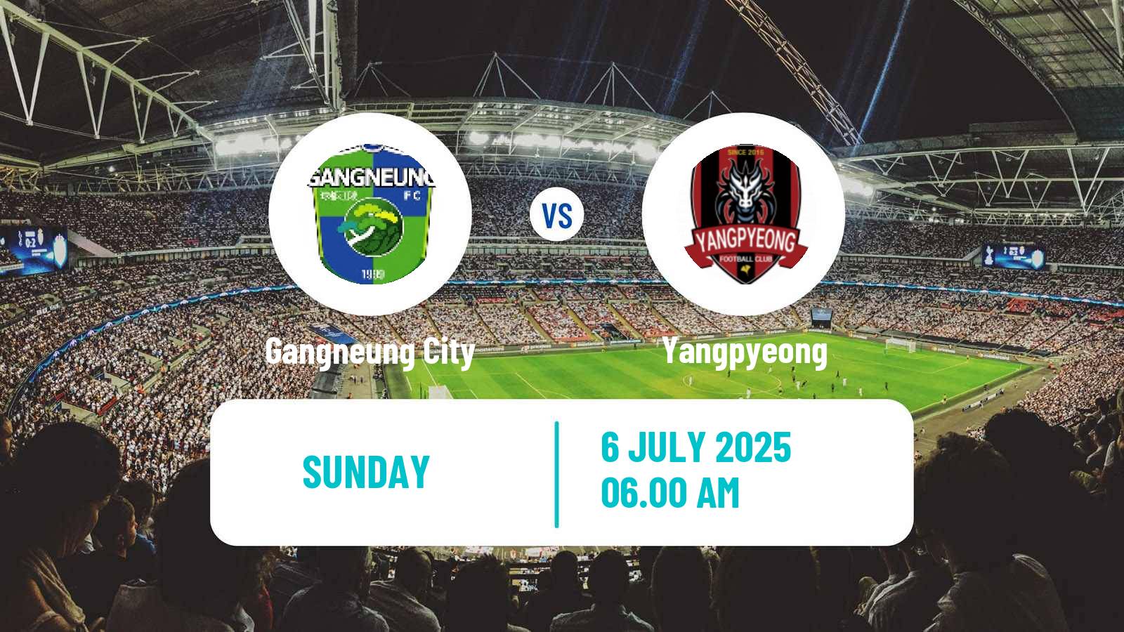 Soccer South Korean K3 League Gangneung City - Yangpyeong