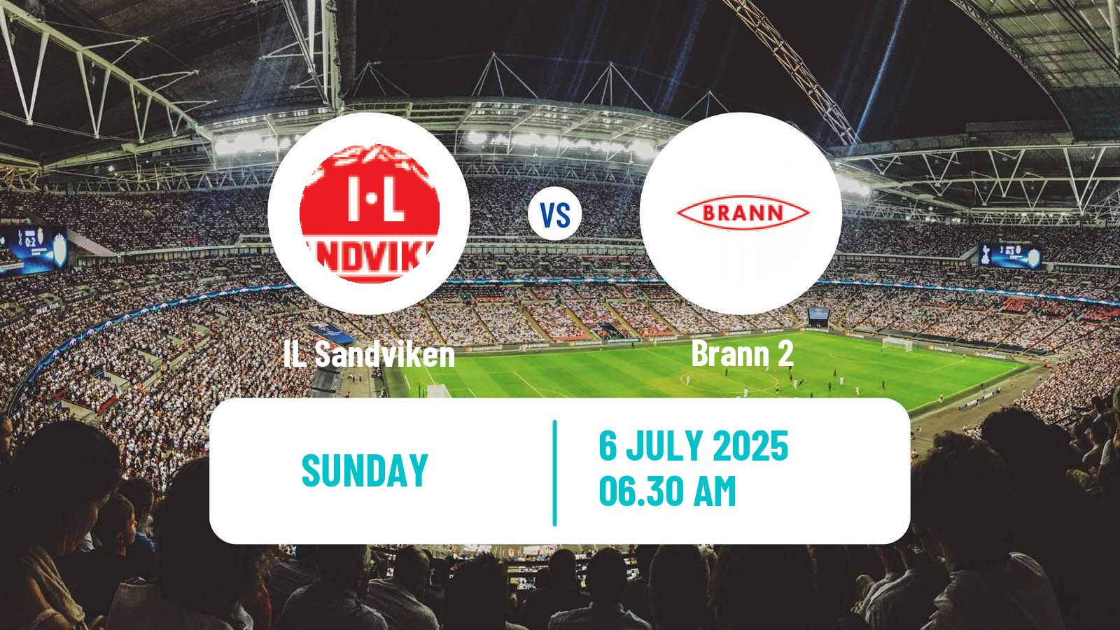 Soccer Norwegian Division 2 - Group 1 Sandviken - Brann 2