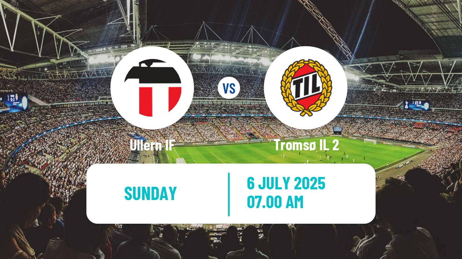 Soccer Norwegian Division 3 - Group 1 Ullern - Tromsø 2