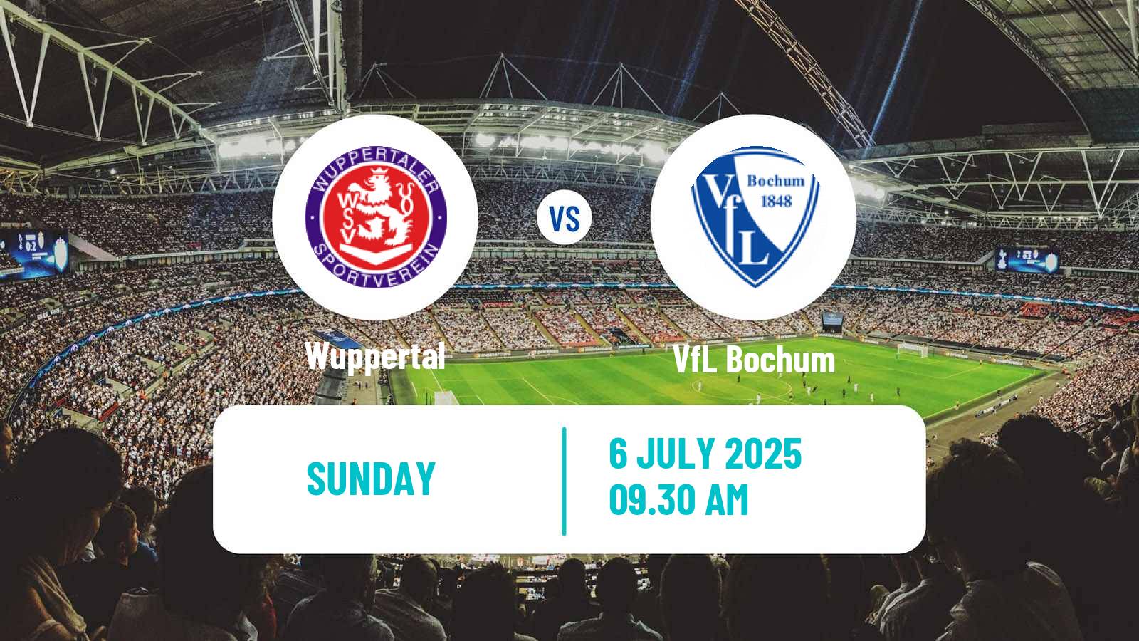 Soccer Club Friendly Wuppertal - Bochum