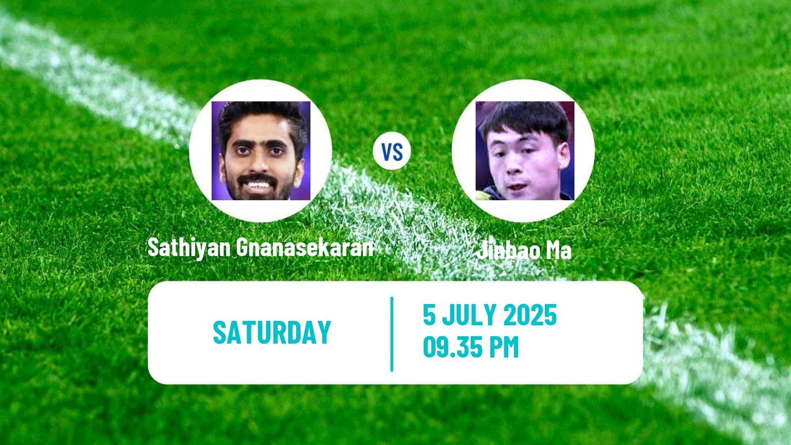 Table tennis United States Smash Men Sathiyan Gnanasekaran - Jinbao Ma