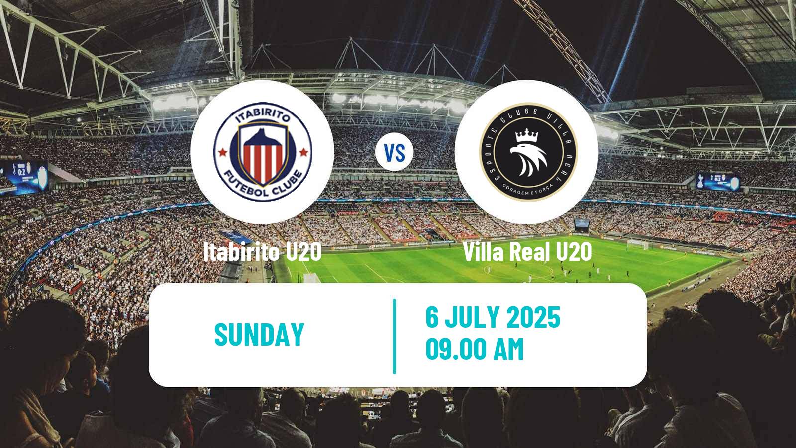 Soccer Brazilian Mineiro U20 Itabirito U20 - Villa Real U20